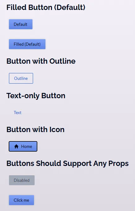 React Component Example