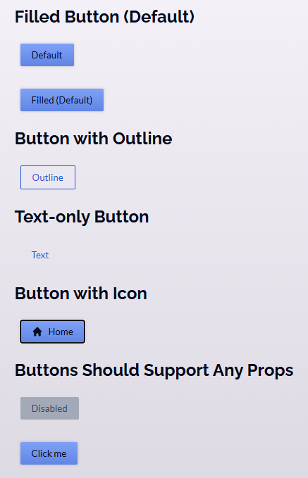 React Component Example